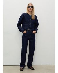 Mango - Matilda Straight-Fit Rinse-Wash Jeans Open - Lyst
