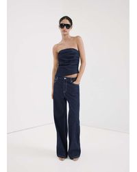 Mango - Asymmetric Bandeau Top - Lyst