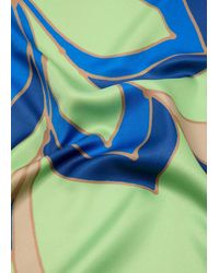Mango - Satin-Halstuch Mit Blumenmuster - Lyst