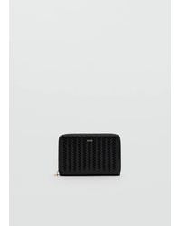 Mango - Small Braided Wallet - Lyst