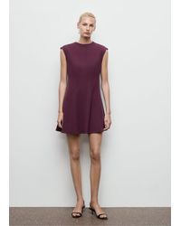 Mango - A-Line Dress With Seams - Lyst