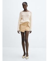 Mango - Boat-neck Knitted Sweater - Lyst