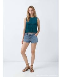 MANGO TEEN - Fluid Top With Gathered Detail - Lyst