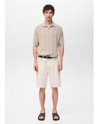 Mango - Denim Relaxed-Fit Bermuda Shorts - Lyst