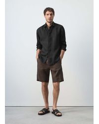 Mango - Regular-Fit 100% Linen Shirt - Lyst