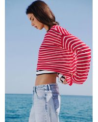 MANGO TEEN - Striped Fine Knit Sweater - Lyst