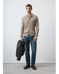 Mango - Knitted Braided Cardigan - Lyst