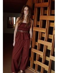 Mango - High-Waisted Harem Pants - Lyst