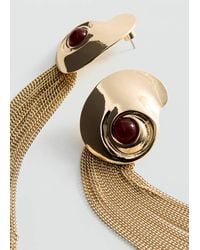 Mango - Embossed Spiral Earrings - Lyst