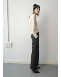 Mango - 100% Wool Polo-Neck Sweater - Lyst