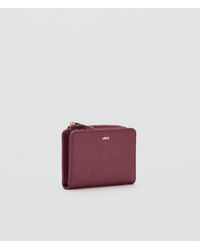 Mango - Safiano-Effect Wallet With Flap - Lyst