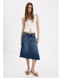Mango - Cotton Blouse With Broderie Anglaise Embroidery - Lyst