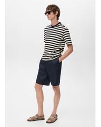 Mango - 100% Cotton Regular-Fit Striped T-Shirt - Lyst