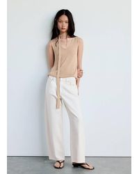 Mango - Stricktop Mit Pailletten-Detail - Lyst
