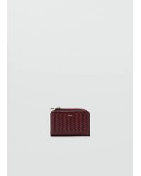 Mango - Small Braided Wallet - Lyst