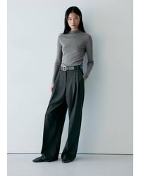 Mango - Strickpullover Mit Halbhohem Kragen - Lyst