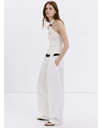 Mango - Halter-Neck Knitted Top - Lyst