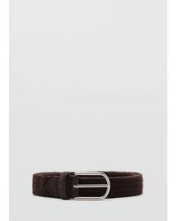 Mango - Braided Elastic Belt - Lyst