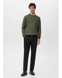 Mango - 100% Wool Fine-Knit Sweater - Lyst