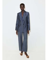 Mango - Straight-Fit Lyocell Suit Jacket - Lyst