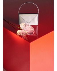 Mango - Satin Flap Handbag - Lyst