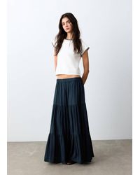 MANGO TEEN - Flowy Panel Skirt - Lyst