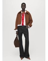 Mango - Wool Jacket With Shirt Collar - Lyst