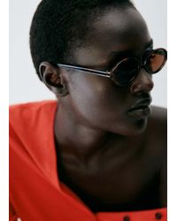 Mango - Oval-Frame Sunglasses - Lyst