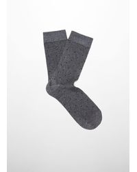 Mango - Cotton Socks With Embroidered Detail - Lyst