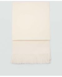 Mango - Fringed Edge Scarf - Lyst
