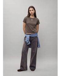 MANGO TEEN - Short-Sleeved Cotton T-Shirt - Lyst