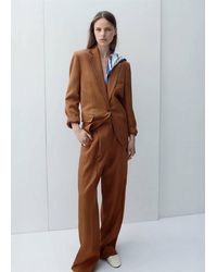 Mango - Straight-Fit Suit Blazer - Lyst