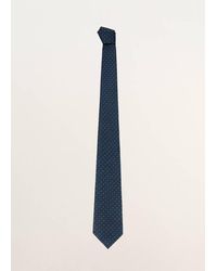 Mango - 100% Silk Patterned Tie - Lyst