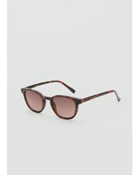 Mango - Round-Framed Sunglasses - Lyst