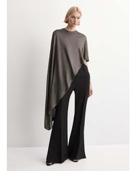 Mango - Asymmetric Lúrex Cape - Lyst