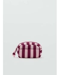 MANGO TEEN - Striped Cotton Toiletry Bag - Lyst