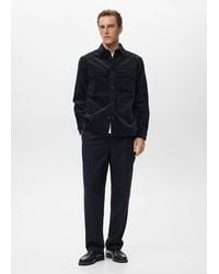Mango - Corduroy Overshirt With Pockets - Lyst