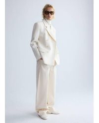 Mango - Balloon Trousers With Decorative Seams - Lyst