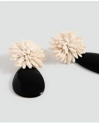 Mango - Resin Flower Earrings - Lyst