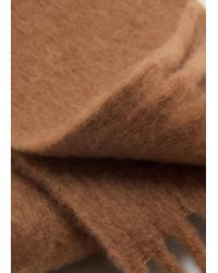 Mango - Schal Mit Fransigen Abschlüssen - Lyst