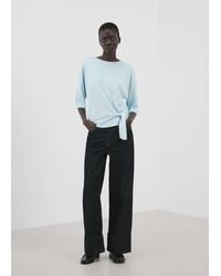 Mango - Bow Knit Sweater - Lyst