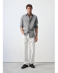 Mango - 100% Linen Slim-Fit Shirt - Lyst