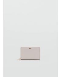 Mango - Medium Wallet With Saffiano Effect - Lyst