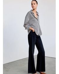 Mango - Striped Straight Shirt - Lyst