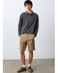 MANGO TEEN - Cargo Bermuda Shorts - Lyst