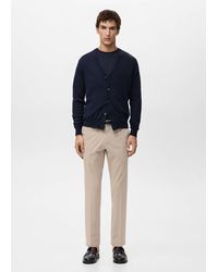 Mango - Bologna Cropped Slim-Fit Trousers - Lyst