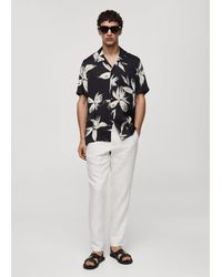 Mango - Regular-fit Hawaiian-print Shirt - Lyst