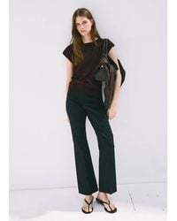 Mango - Boat-Neck Knitted Top - Lyst