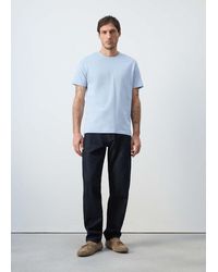 Mango - 100% Cotton Slim-Fit T-Shirt - Lyst