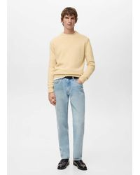 Mango - 100% Italian Wool Knitted Sweater - Lyst